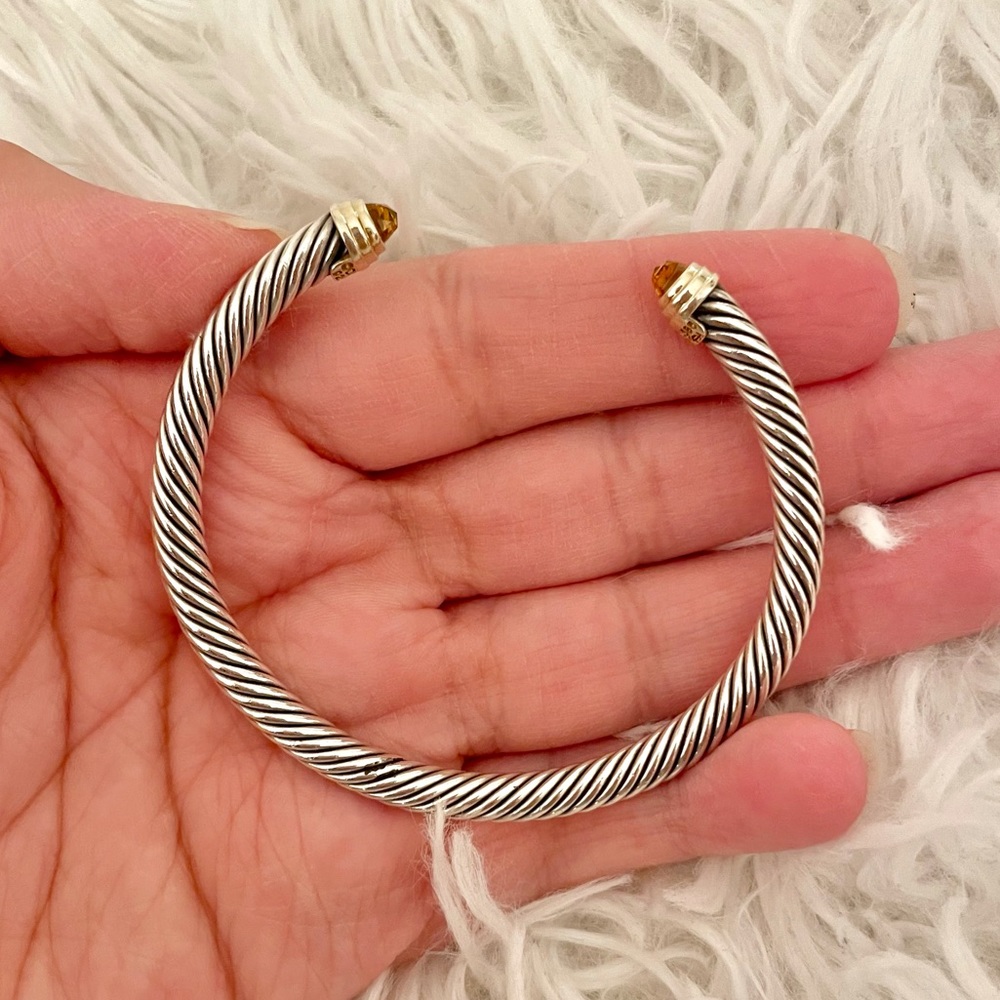 David Yurman Citrine cable bracelet